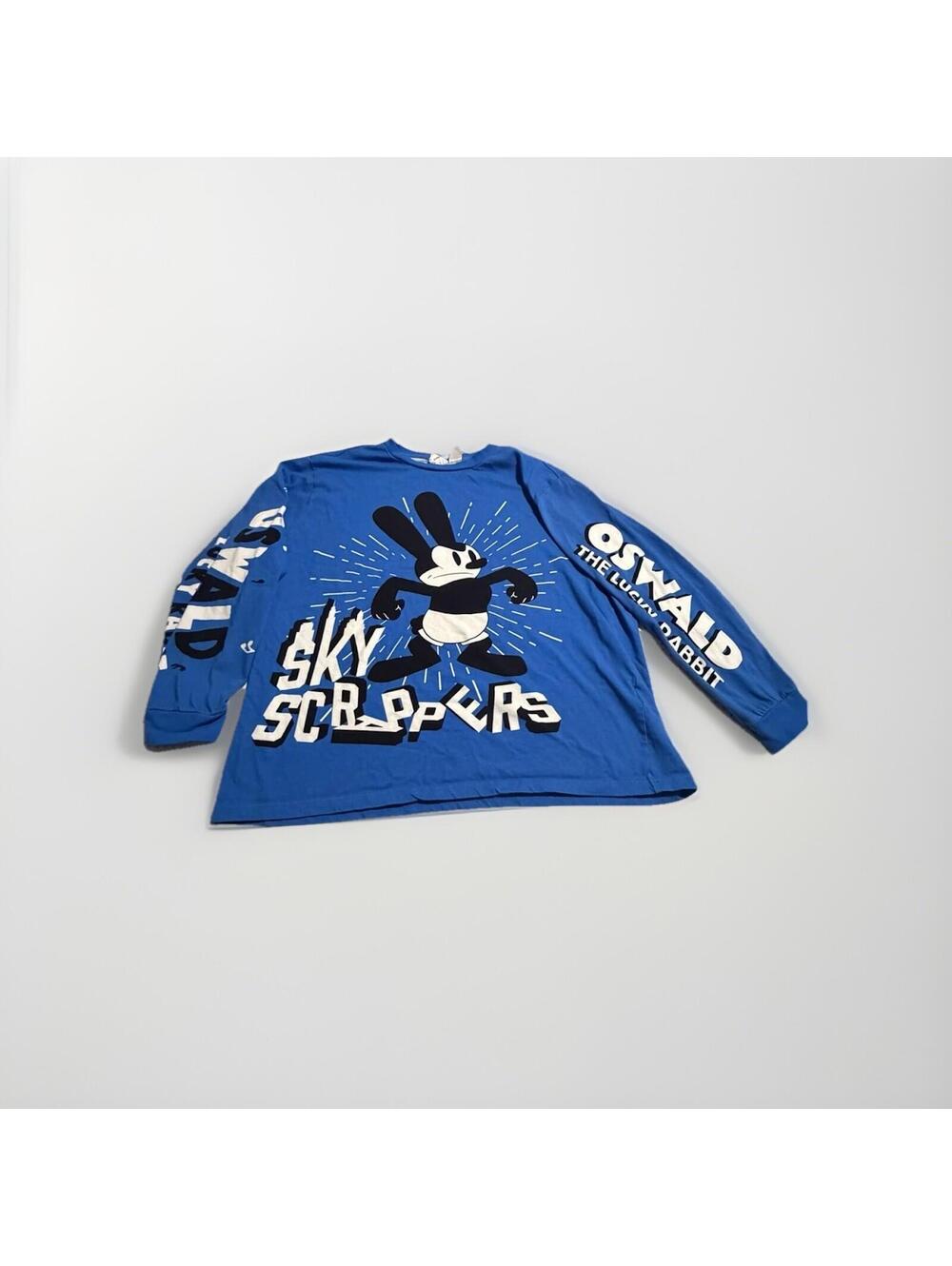 Oswald the Lucky Rabbit Skyscrapers Long Sleeve Disney 100 Celebration 2XL